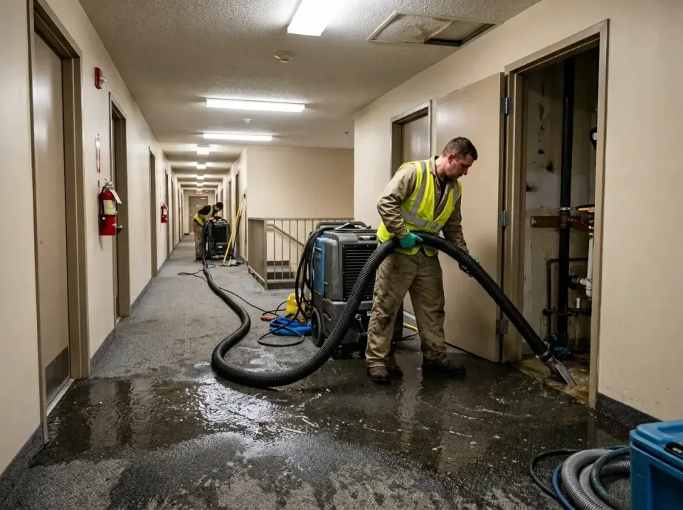 multi-unit-apartment-hallway-f-005 — frequently asked questions, Emergency Burst Pipe Water Extraction & Removal in Nixa, MO